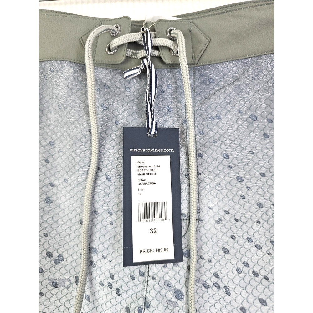 Vineyard Vines ~Men's Size 32~ Gray Board Unlined Shorts Barracuda Nwt $89.50 — image 4 of 8